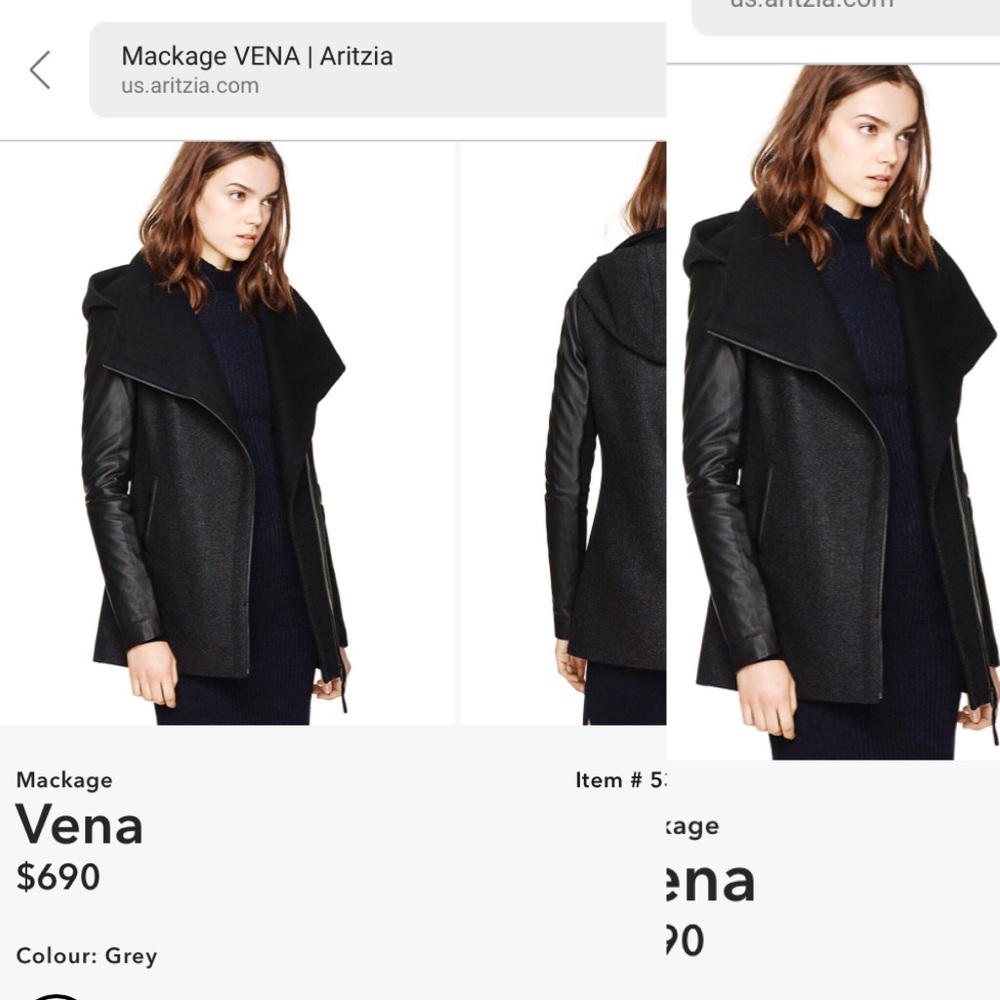 ❌🚫SOLD❌🚫Mackage Vena coat❌🚫